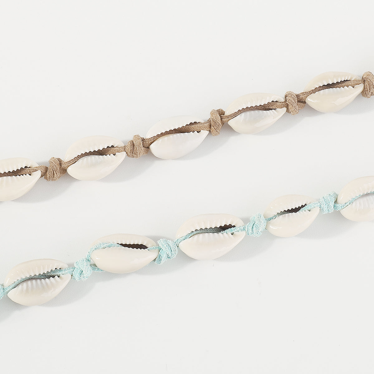 N11170 Boho Seashells Long Pendant Adjustable Necklace