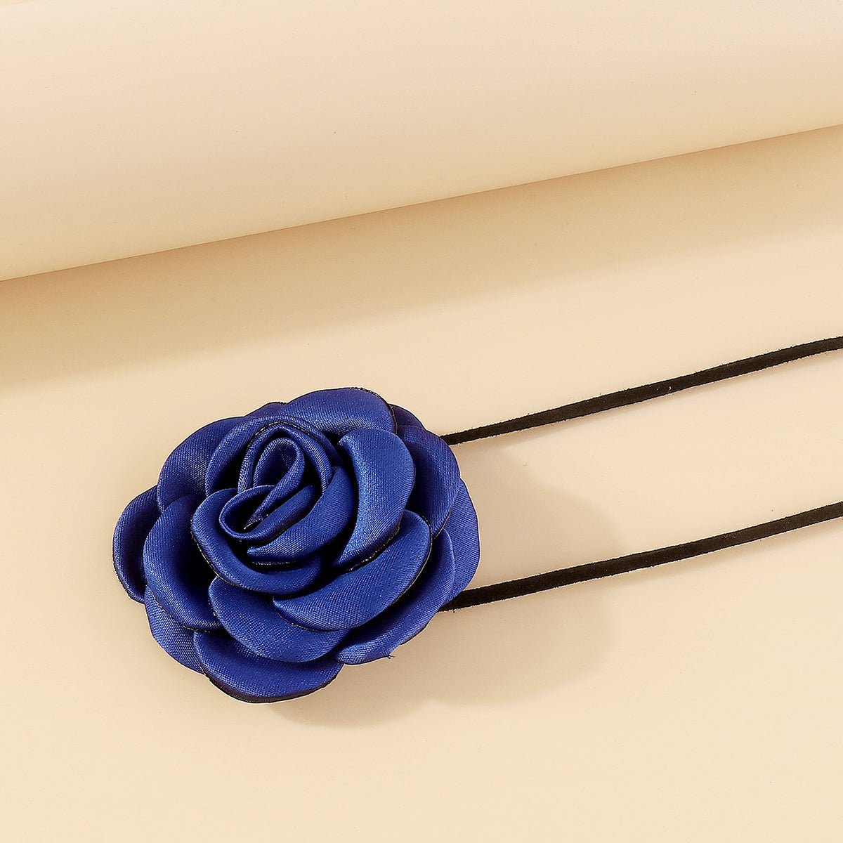 N11197 Romantic Rose Flower Choker Necklace Belt