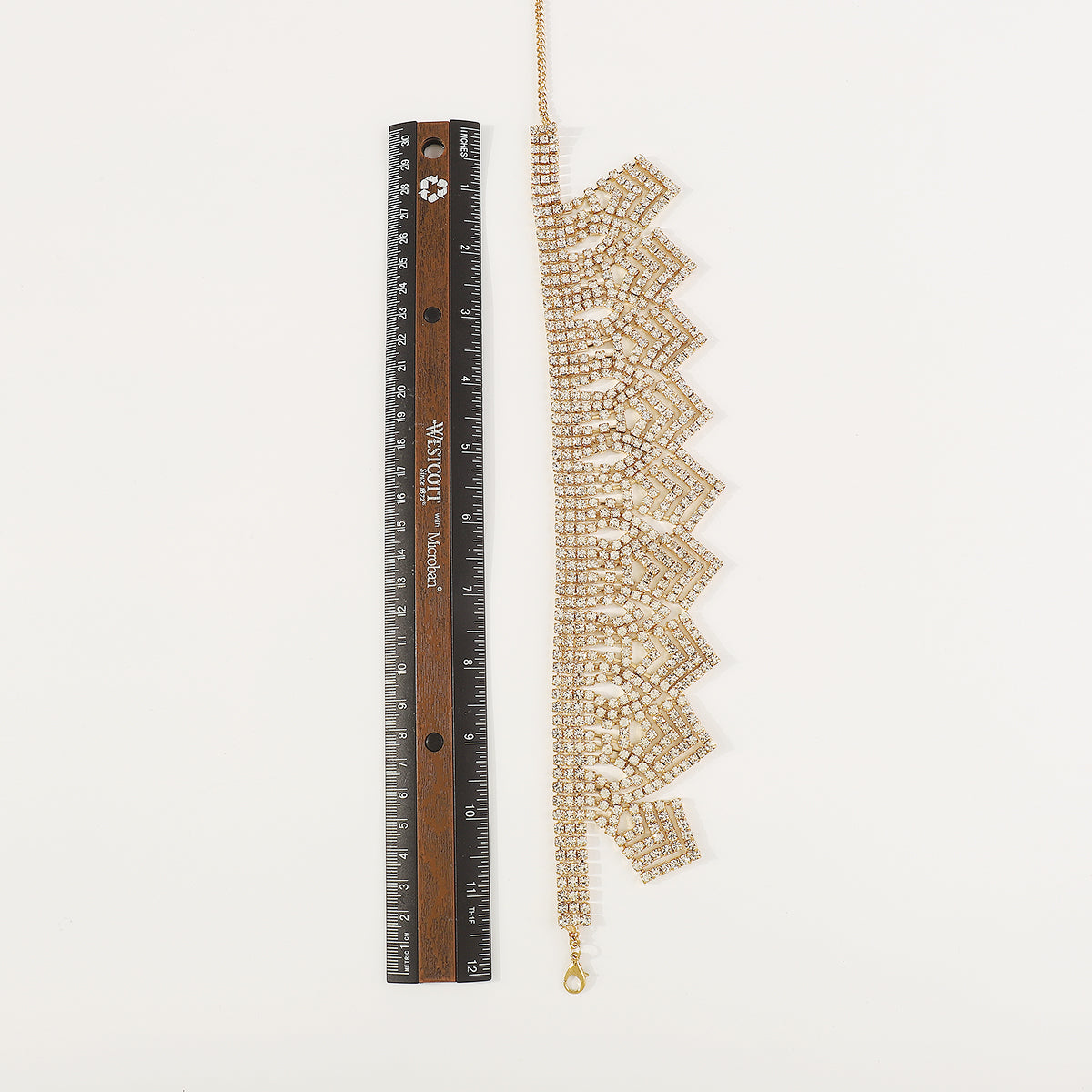 N11240 Shinny Full Crystal Choker Necklaces