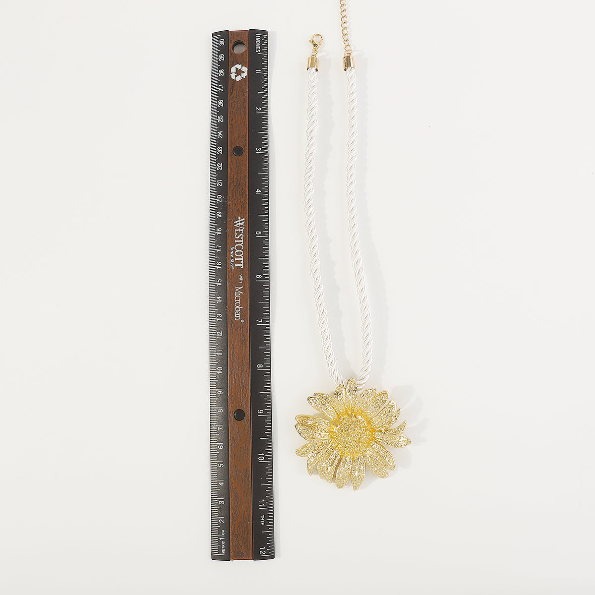 N11331 Summer Sun Flower Pendant Necklace
