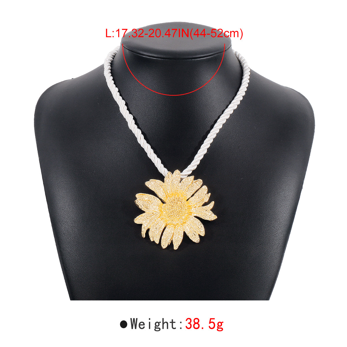 N11331 Summer Sun Flower Pendant Necklace