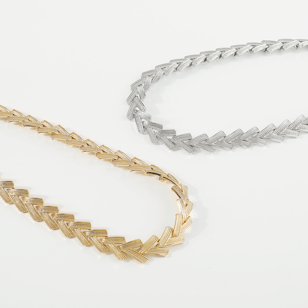 N11369 Statement Chain Choker Necklace