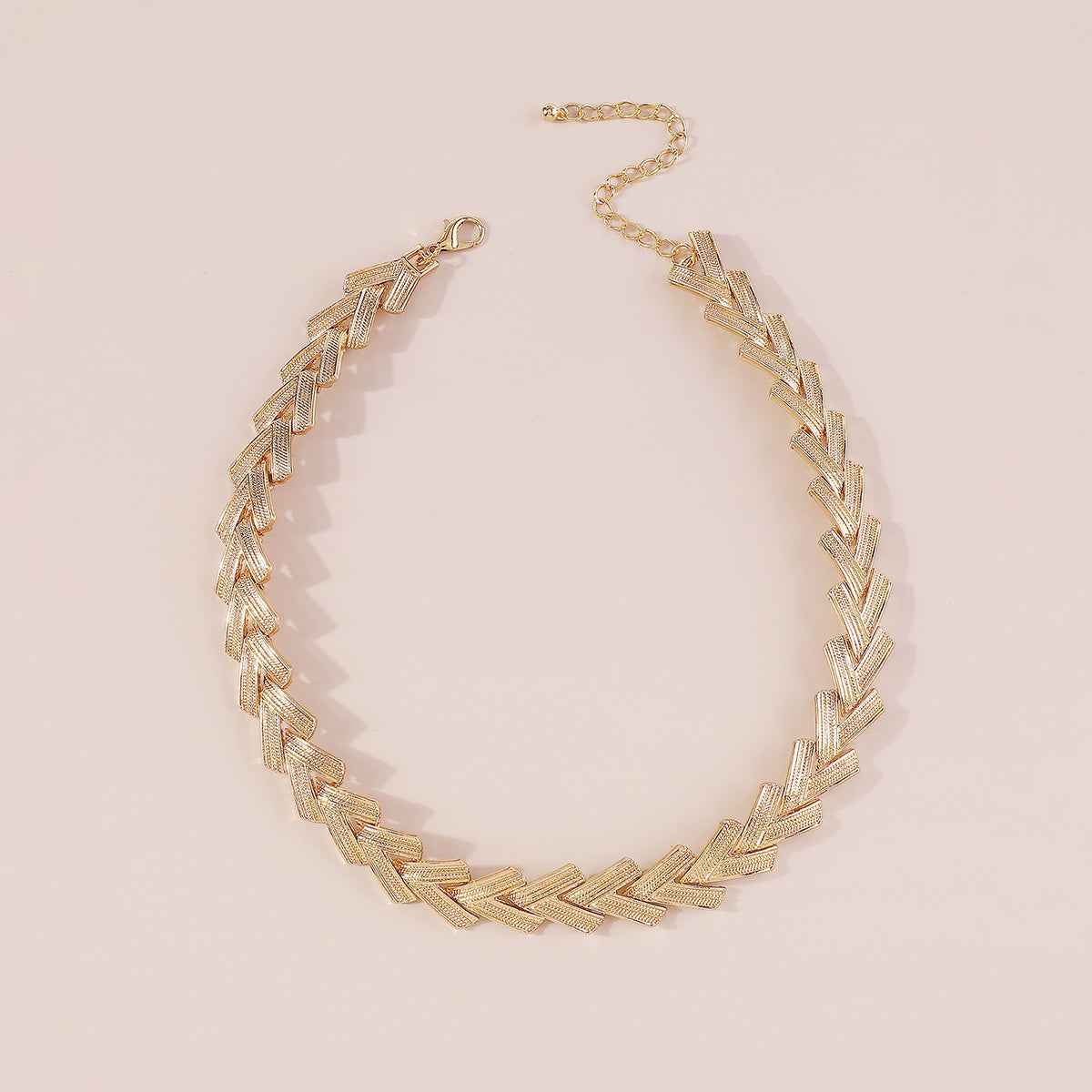 N11369 Statement Chain Choker Necklace