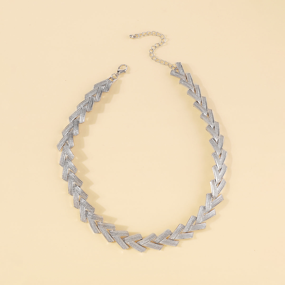 N11369 Statement Chain Choker Necklace
