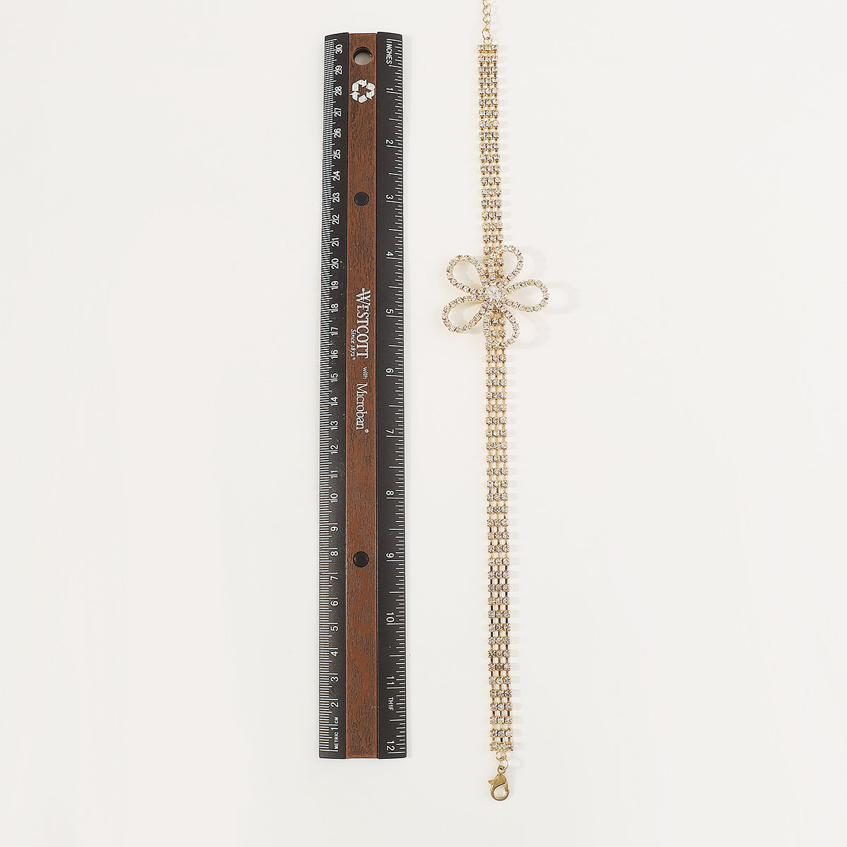 N11375 Crystal Flower Choker Necklace