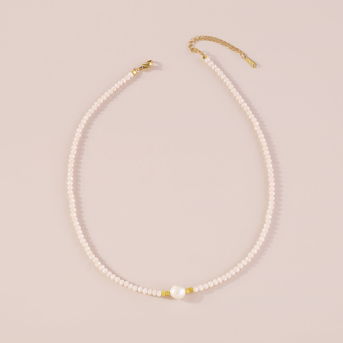 N11442 Mermaid Beaded Freshwater Pearl Necklace