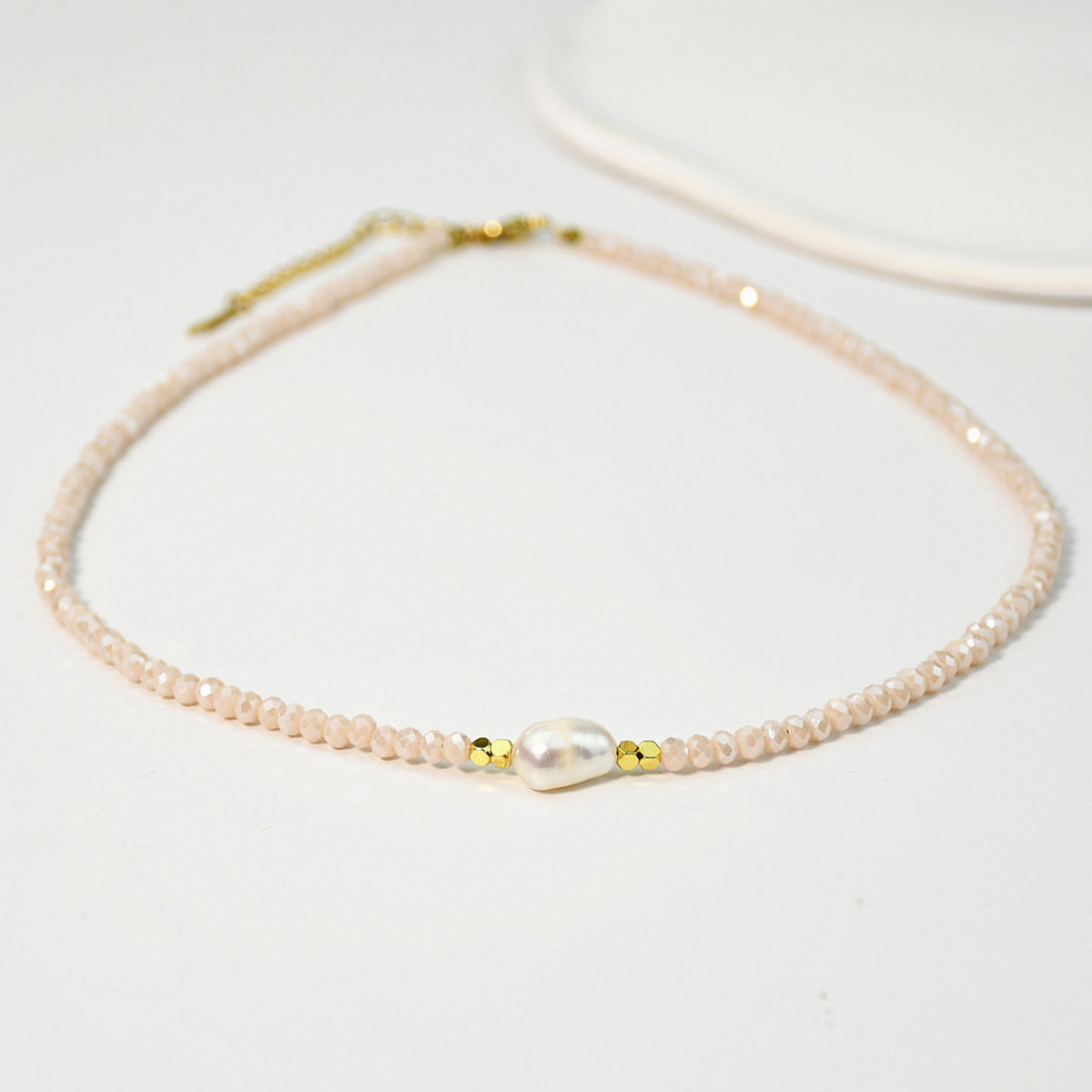 N11442 Mermaid Beaded Freshwater Pearl Necklace
