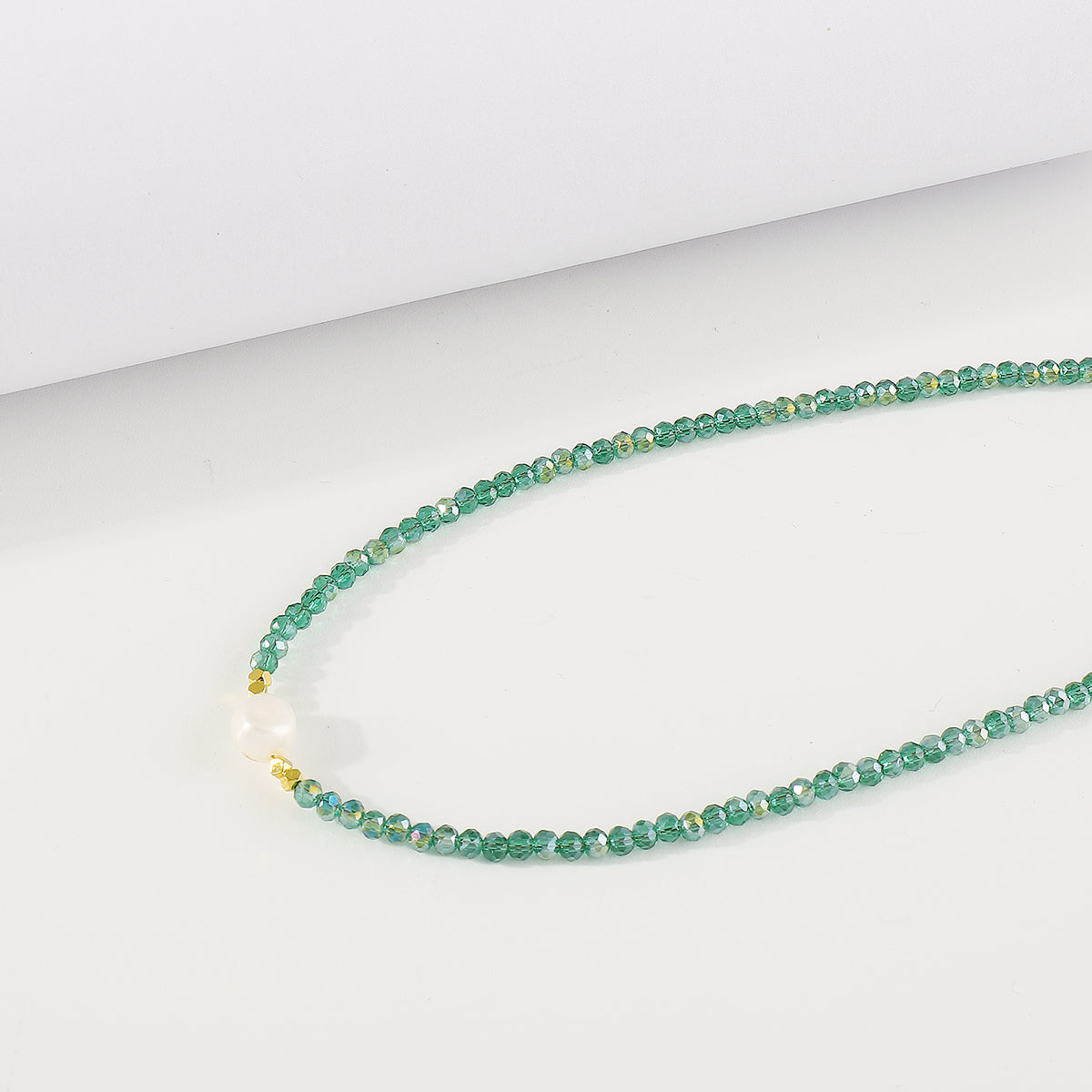 N11442 Mermaid Beaded Freshwater Pearl Necklace