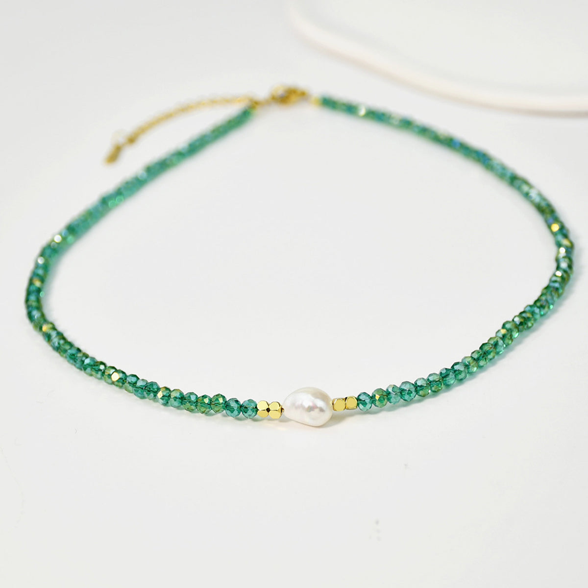 N11442 Mermaid Beaded Freshwater Pearl Necklace