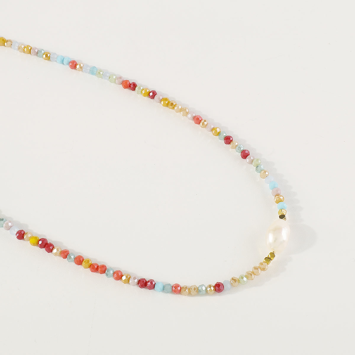 N11442 Mermaid Beaded Freshwater Pearl Necklace