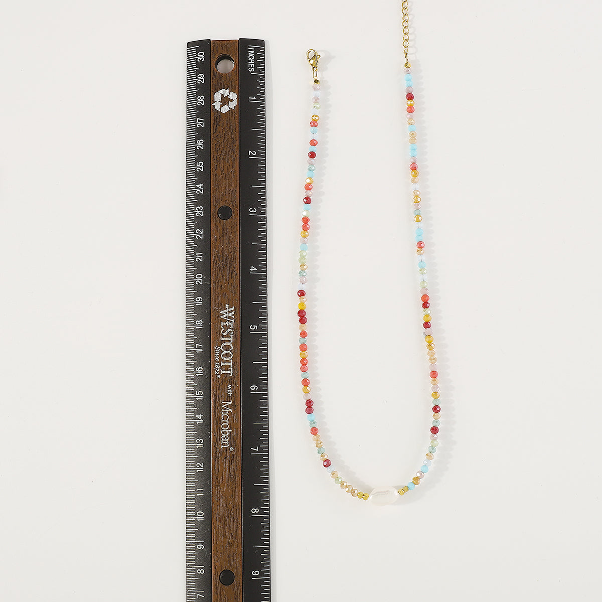 N11442 Mermaid Beaded Freshwater Pearl Necklace