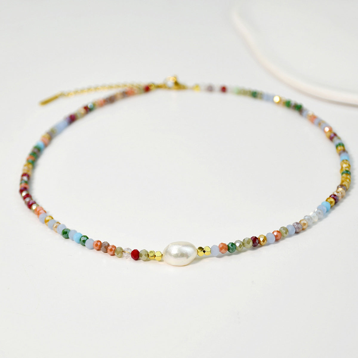 N11442 Mermaid Beaded Freshwater Pearl Necklace
