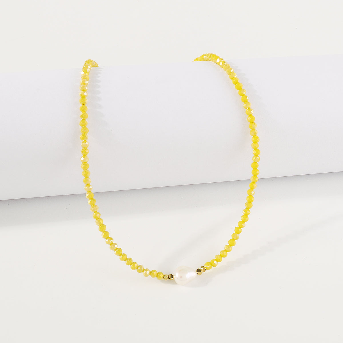 N11442 Mermaid Beaded Freshwater Pearl Necklace