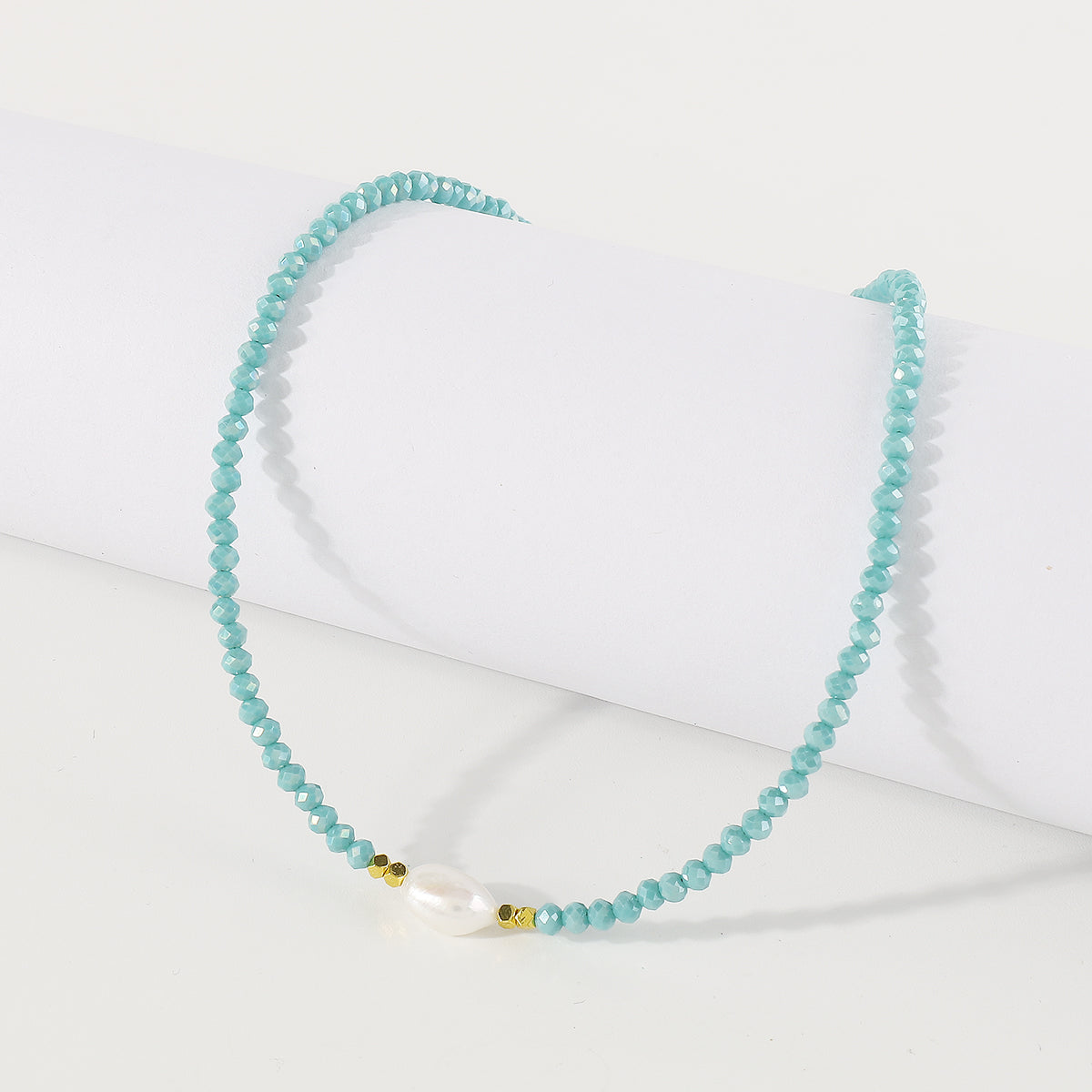 N11442 Mermaid Beaded Freshwater Pearl Necklace