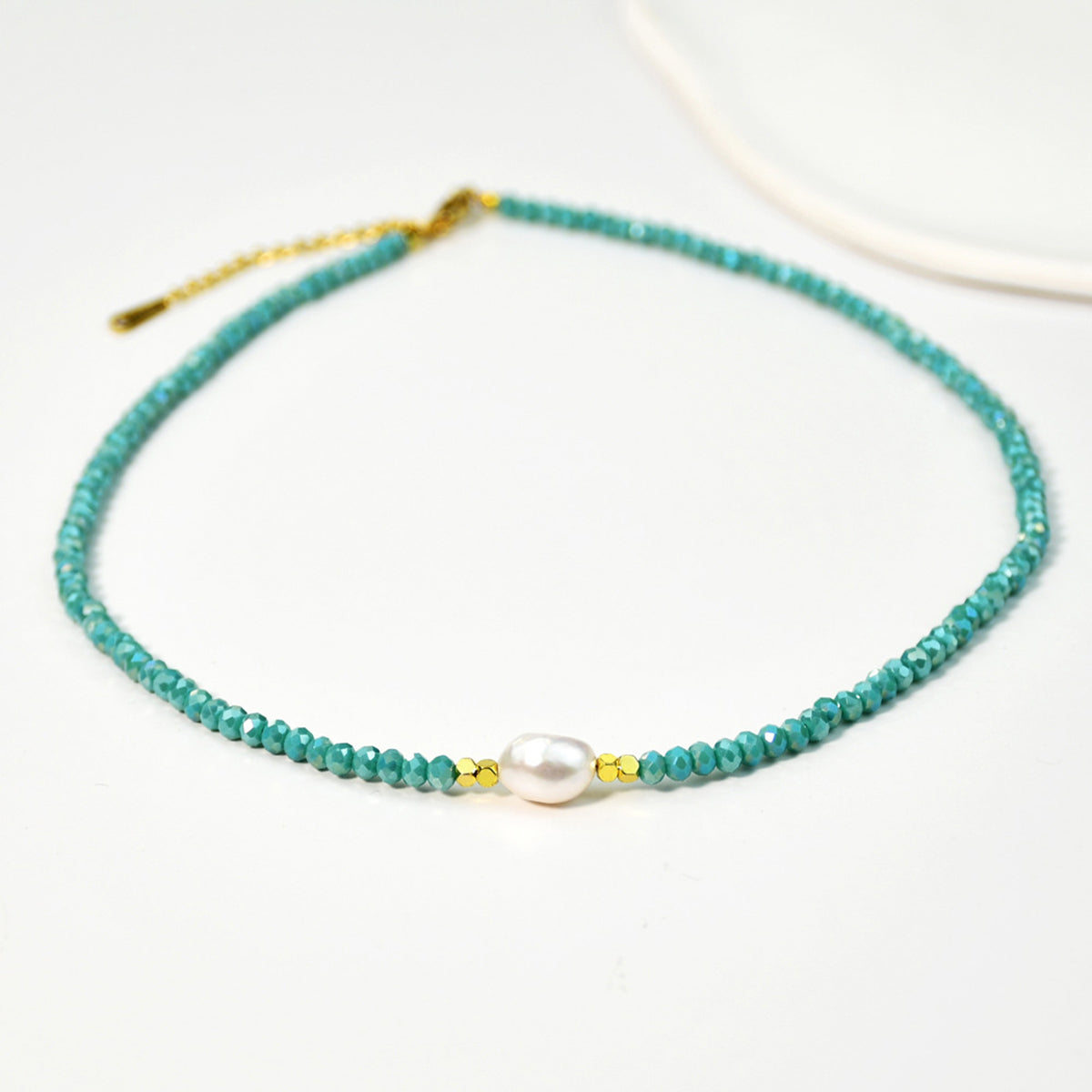 N11442 Mermaid Beaded Freshwater Pearl Necklace