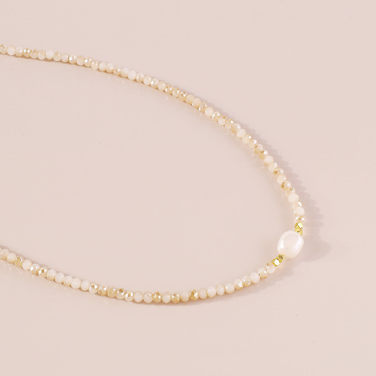 N11442 Mermaid Beaded Freshwater Pearl Necklace