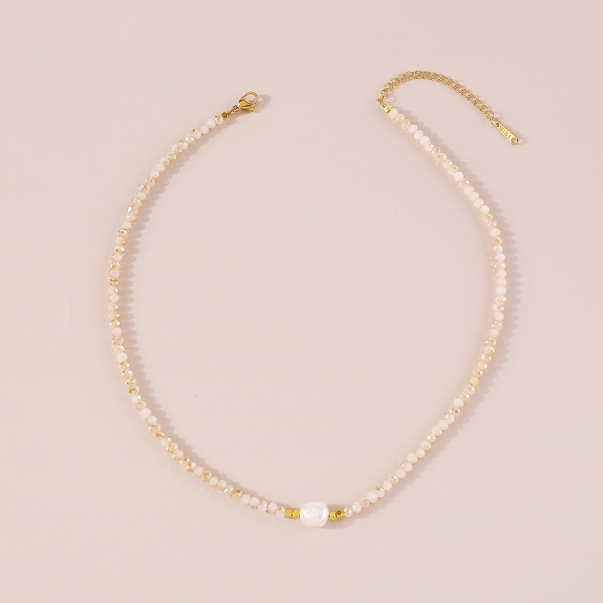 N11442 Mermaid Beaded Freshwater Pearl Necklace