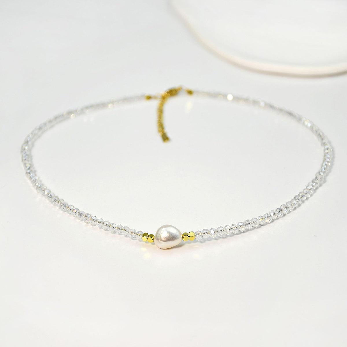 N11442 Mermaid Beaded Freshwater Pearl Necklace