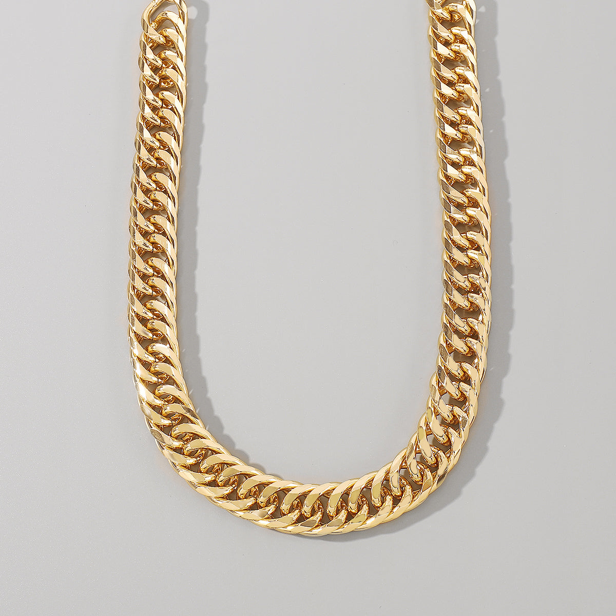 N7134 Cuban Gold Chunky Chain Necklace