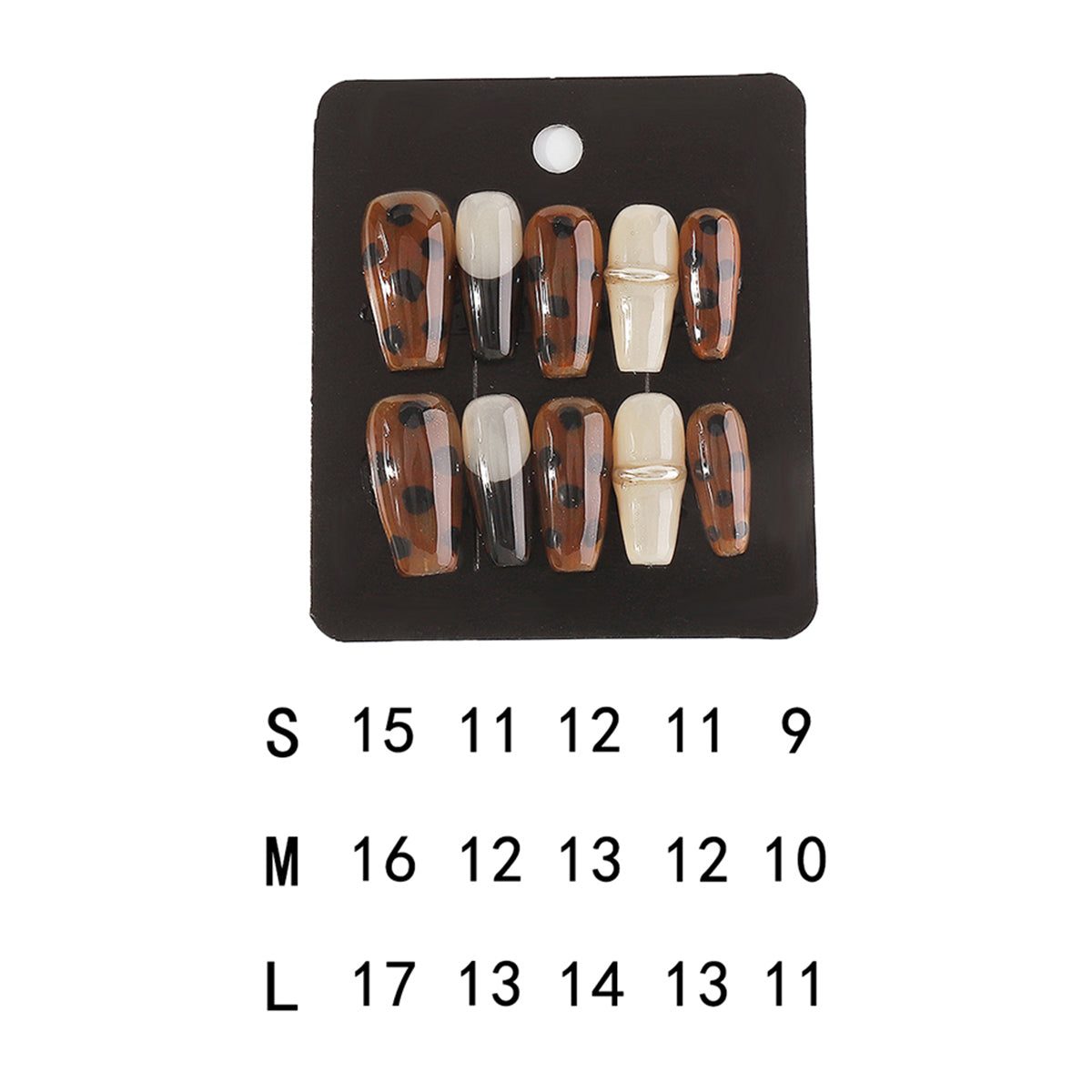 NC0009 Handmade Leopard Press-On Nail Kit
