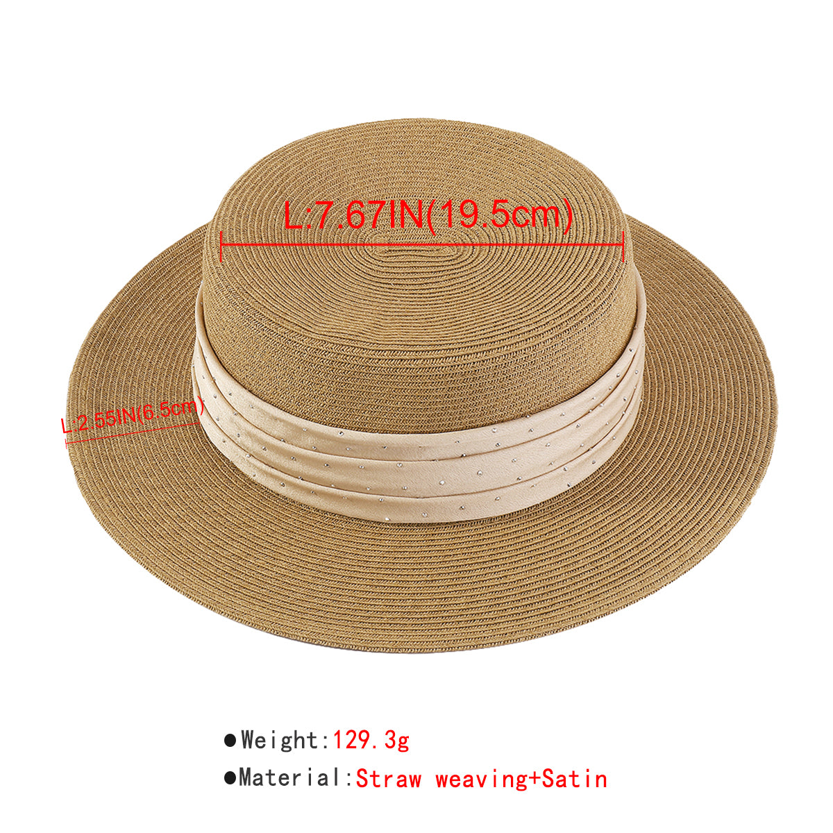 Q0128 Summer Straw Sun Hat Wide Brim Panama Hats