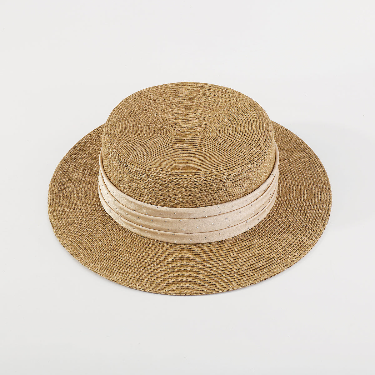Q0128 Summer Straw Sun Hat Wide Brim Panama Hats