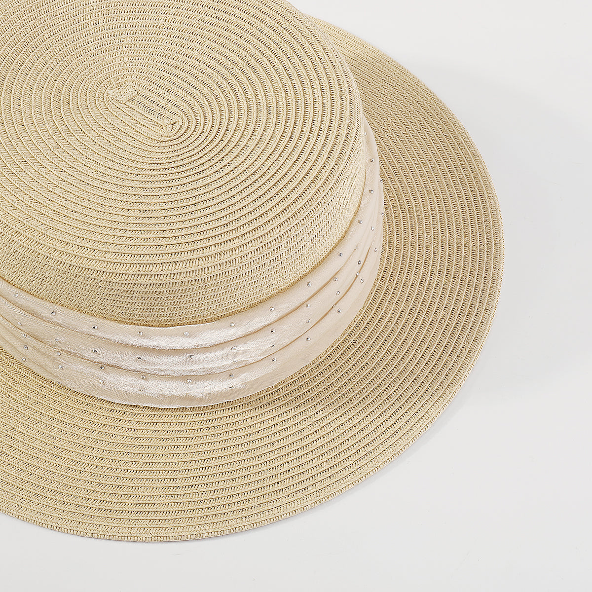 Q0128 Summer Straw Sun Hat Wide Brim Panama Hats
