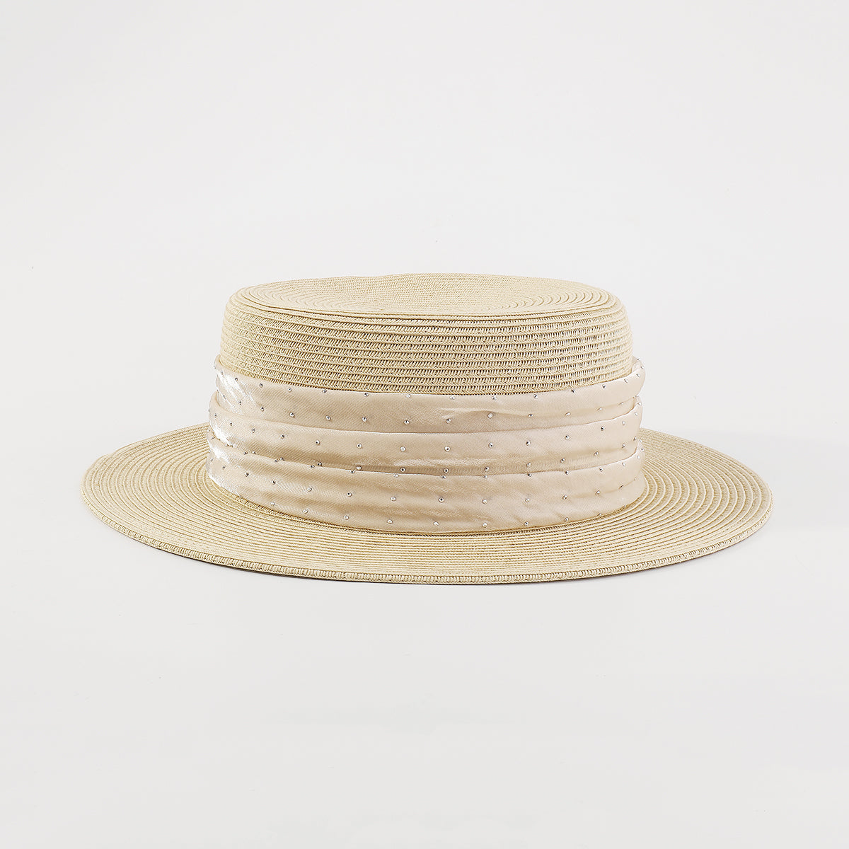 Q0128 Summer Straw Sun Hat Wide Brim Panama Hats