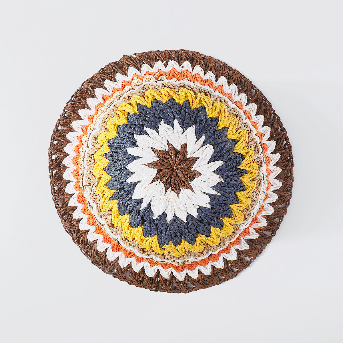Q0166 RAINBOW VACAY CROCHET HAT