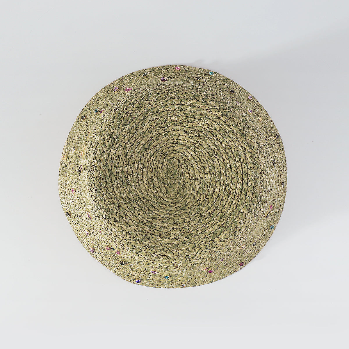 Q0218 Sparkling Full Rainbow Rhinestone Bucket Hat