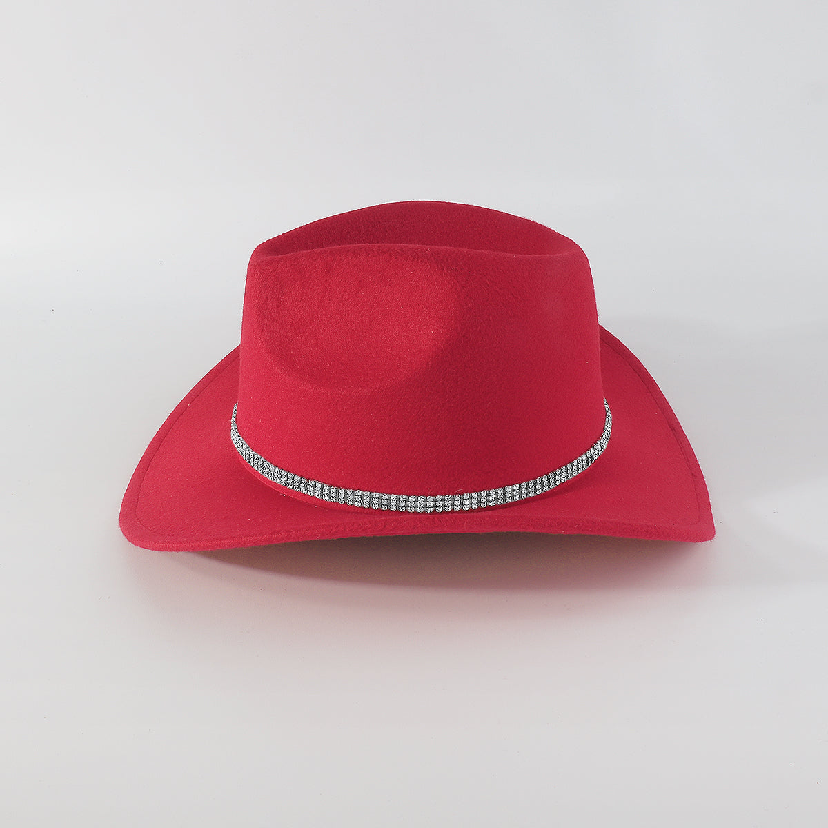 Q0226 2 Rows Claw Chain Tweed Panama Hat