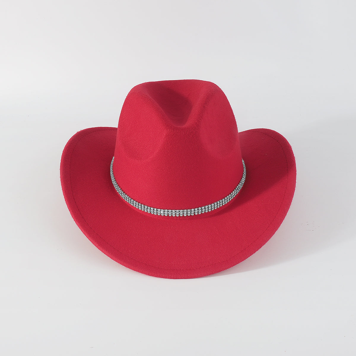 Q0226 2 Rows Claw Chain Tweed Panama Hat