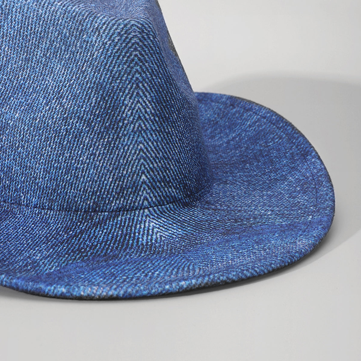 Q0322 Halo Dyed Blue Cowboy Hat