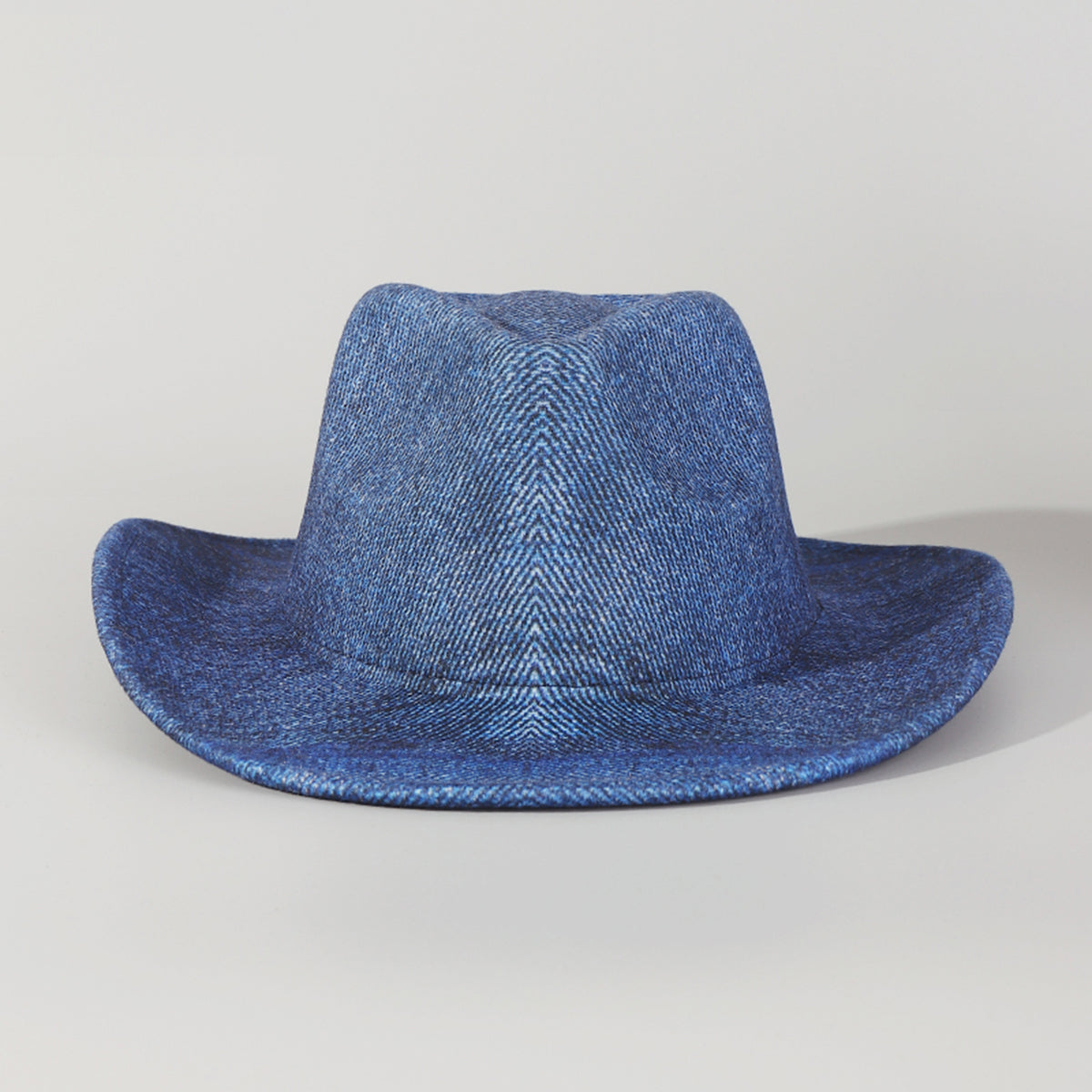 Q0322 Halo Dyed Blue Cowboy Hat