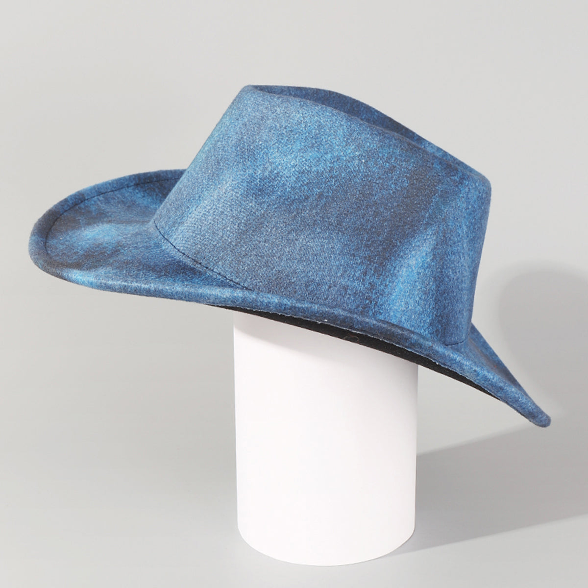 Q0322 Halo Dyed Blue Cowboy Hat