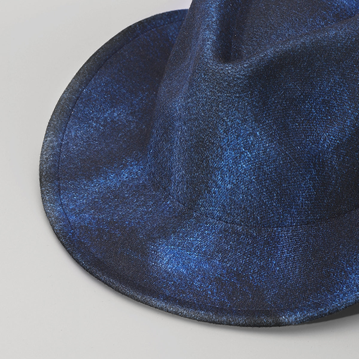 Q0322 Halo Dyed Blue Cowboy Hat