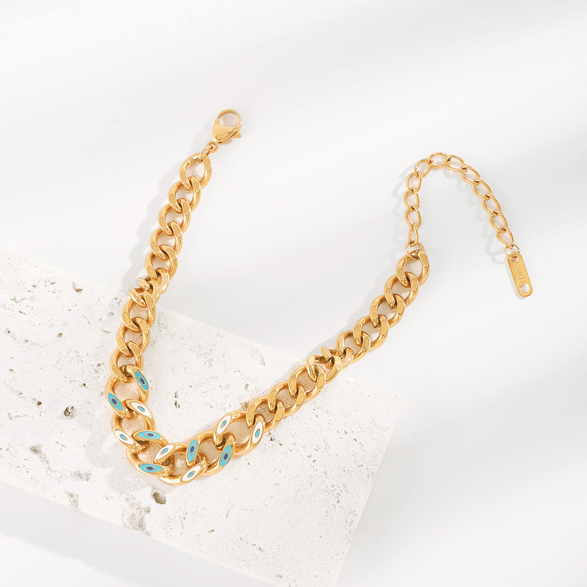 ZB0095 Stainless Steel Circle Chain Link Bracelet
