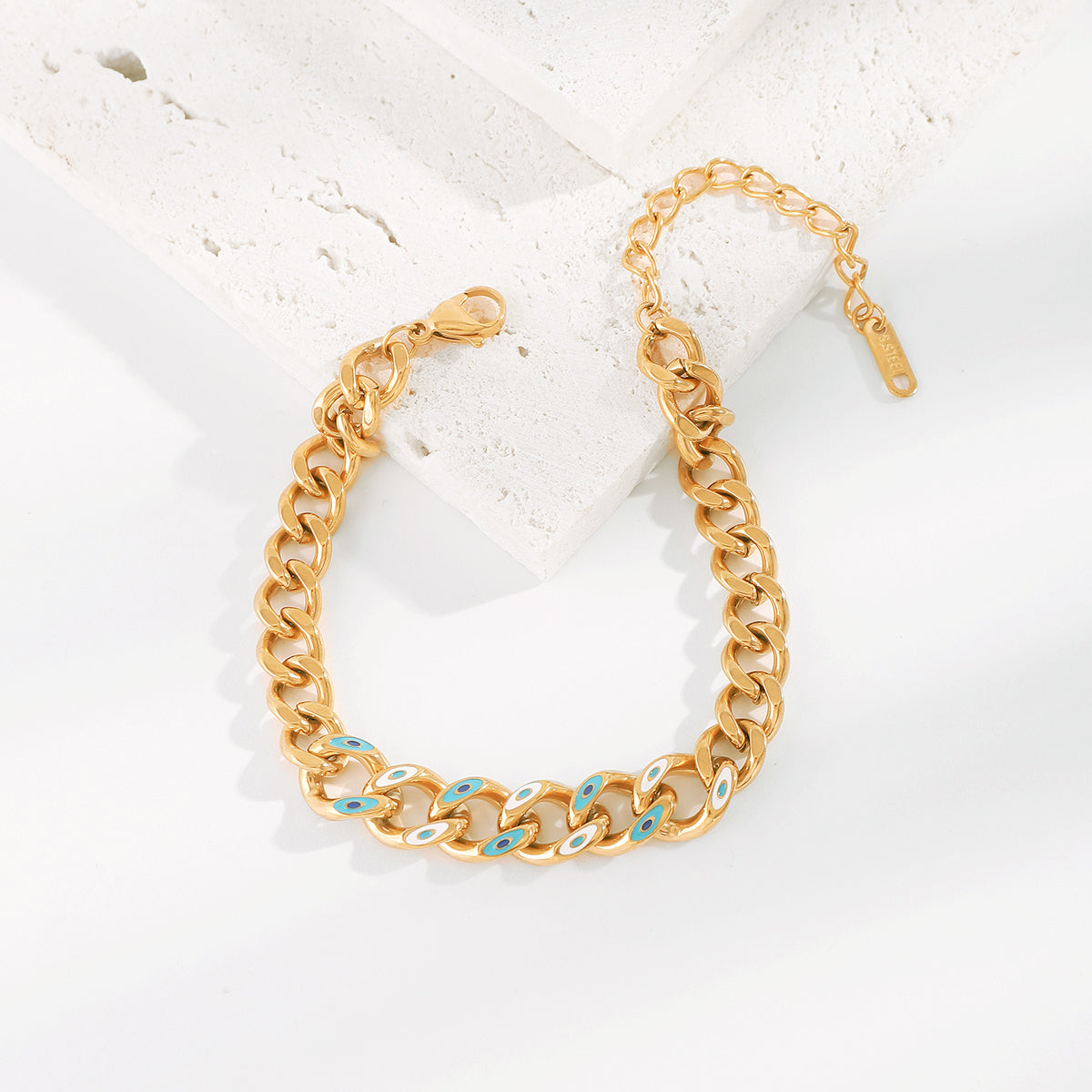 ZB0095 Stainless Steel Circle Chain Link Bracelet
