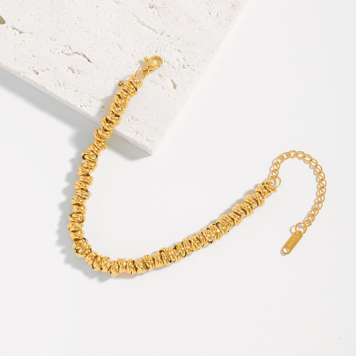 ZB0095 Stainless Steel Circle Chain Link Bracelet
