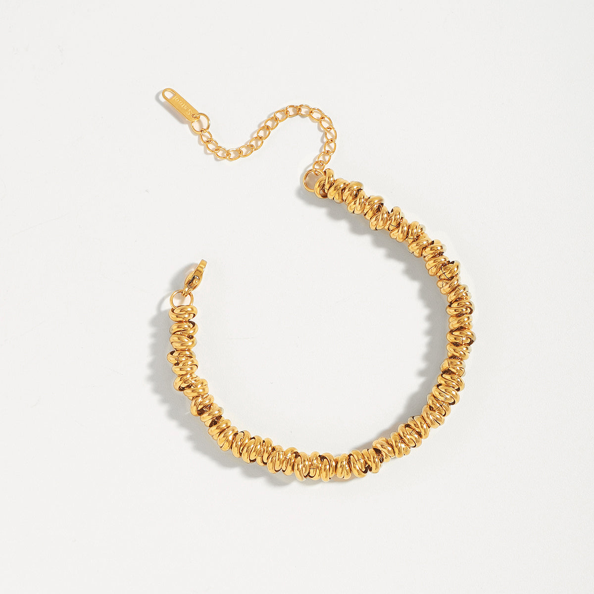 ZB0095 Stainless Steel Circle Chain Link Bracelet