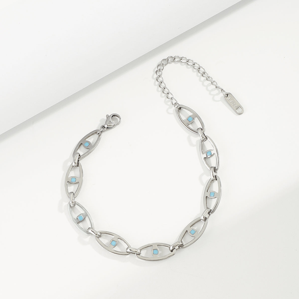 ZB0099 18K Stainless Steel Geometric Hollow Eye Bracelet