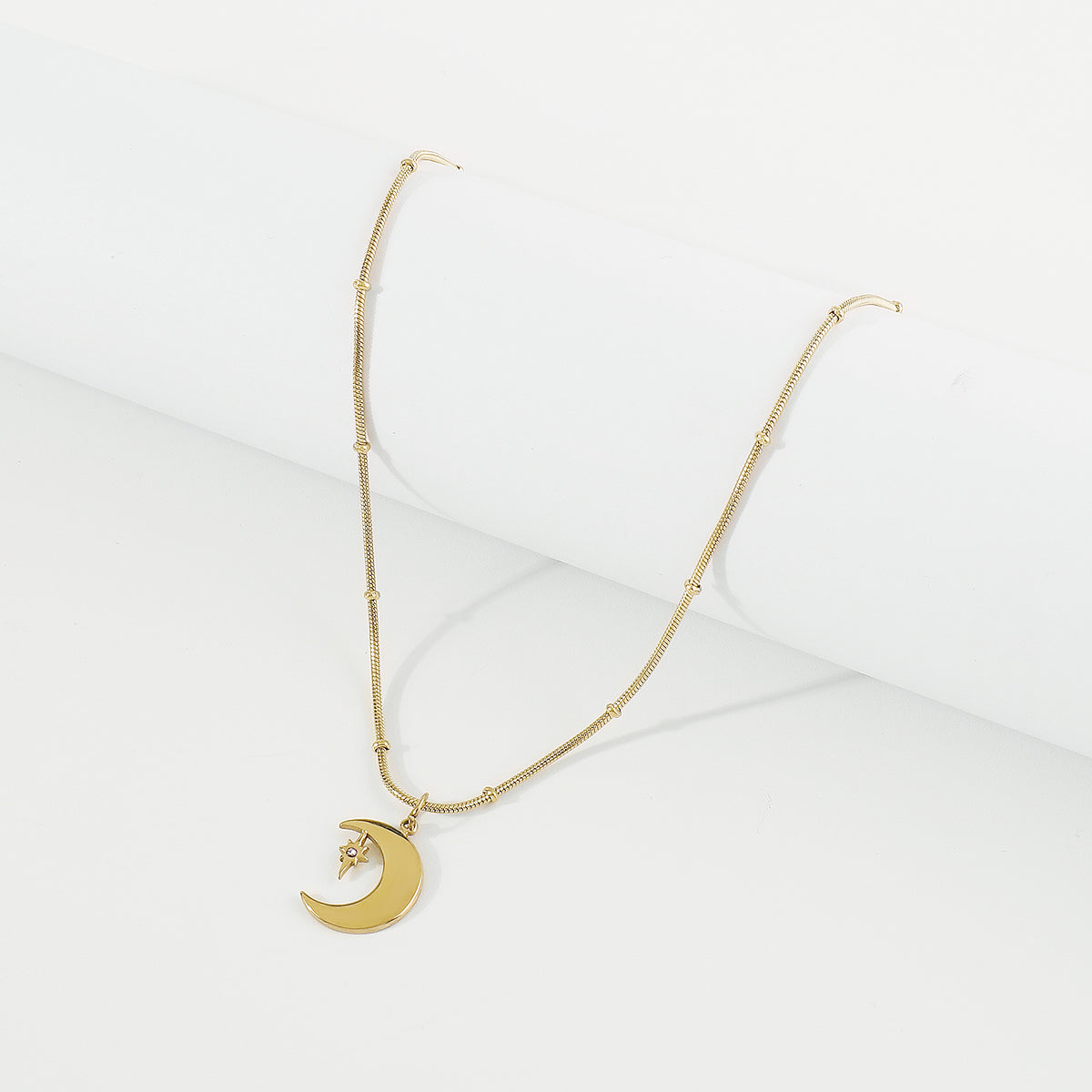 ZN0186 18K Gold Plated Stainless Steel Heart Necklace Tarnish Free