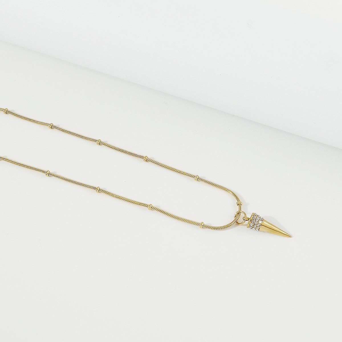 ZN0186 18K Gold Plated Stainless Steel Heart Necklace Tarnish Free