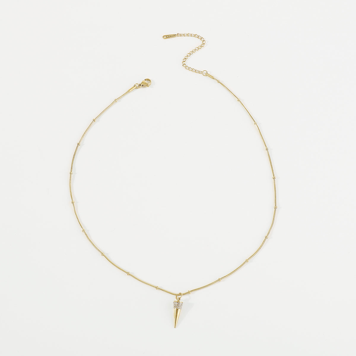 ZN0186 18K Gold Plated Stainless Steel Heart Necklace Tarnish Free