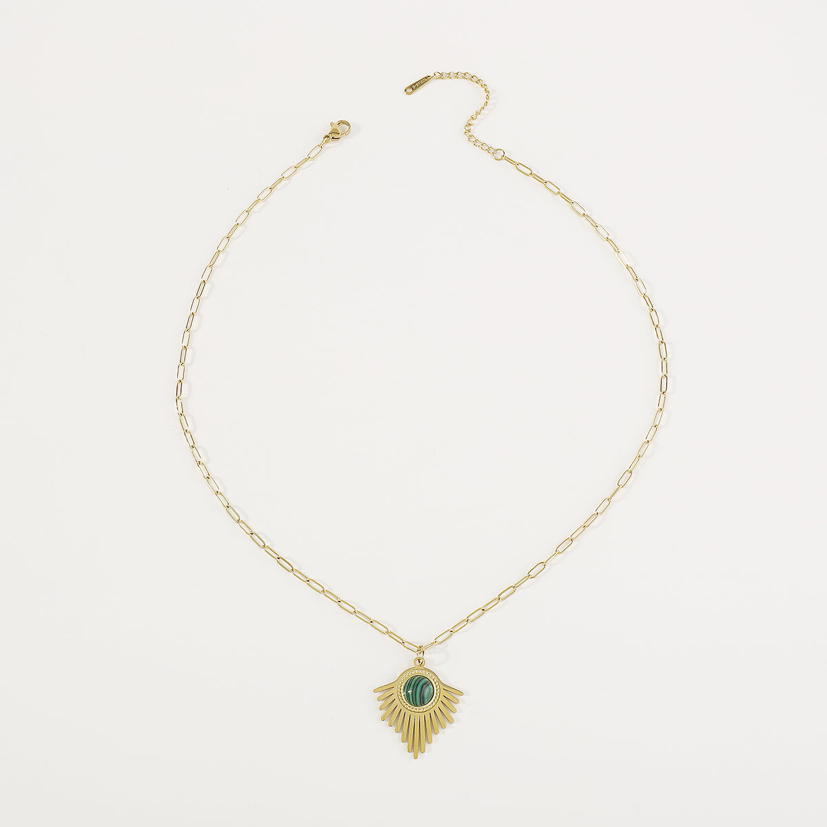 ZN0190 18K Gold Plated Stainless Steel Heart Necklace Tarnish Free