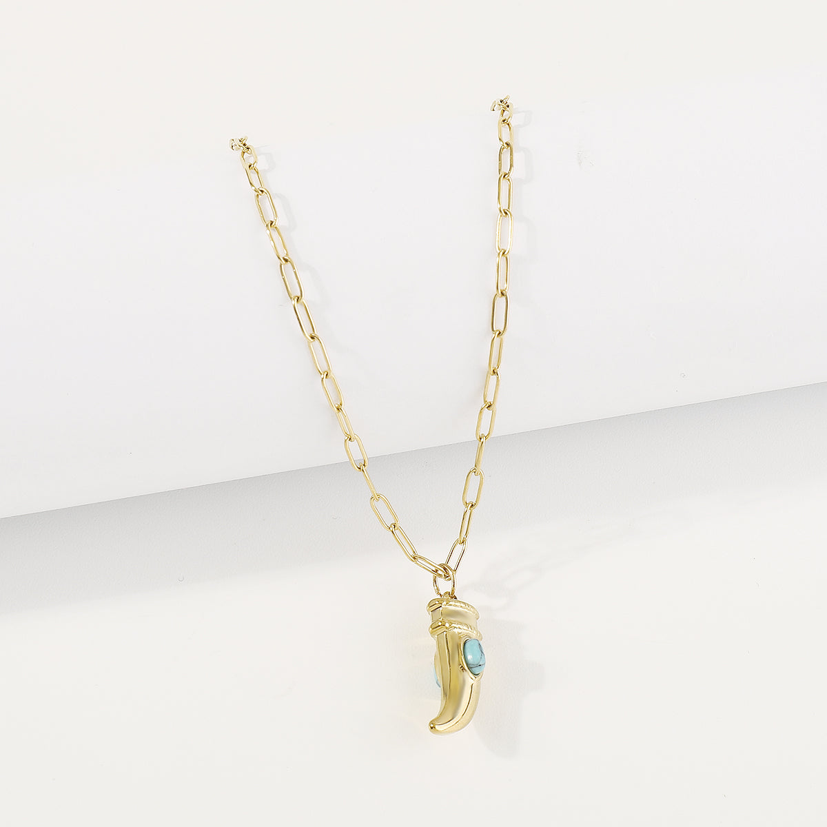 ZN0190 18K Gold Plated Stainless Steel Heart Necklace Tarnish Free