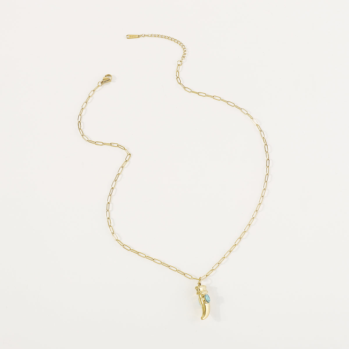 ZN0190 18K Gold Plated Stainless Steel Heart Necklace Tarnish Free