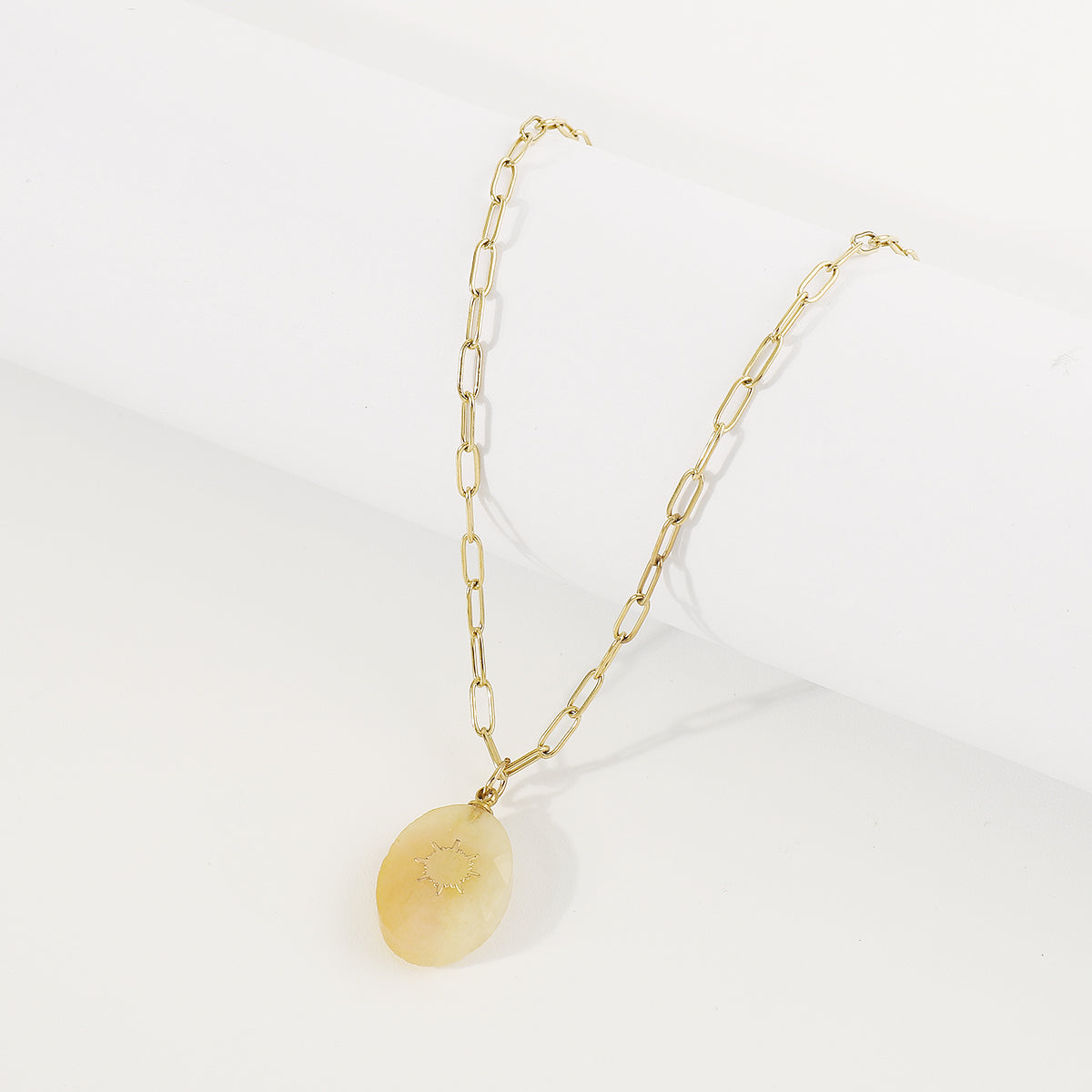 ZN0190 18K Gold Plated Stainless Steel Heart Necklace Tarnish Free