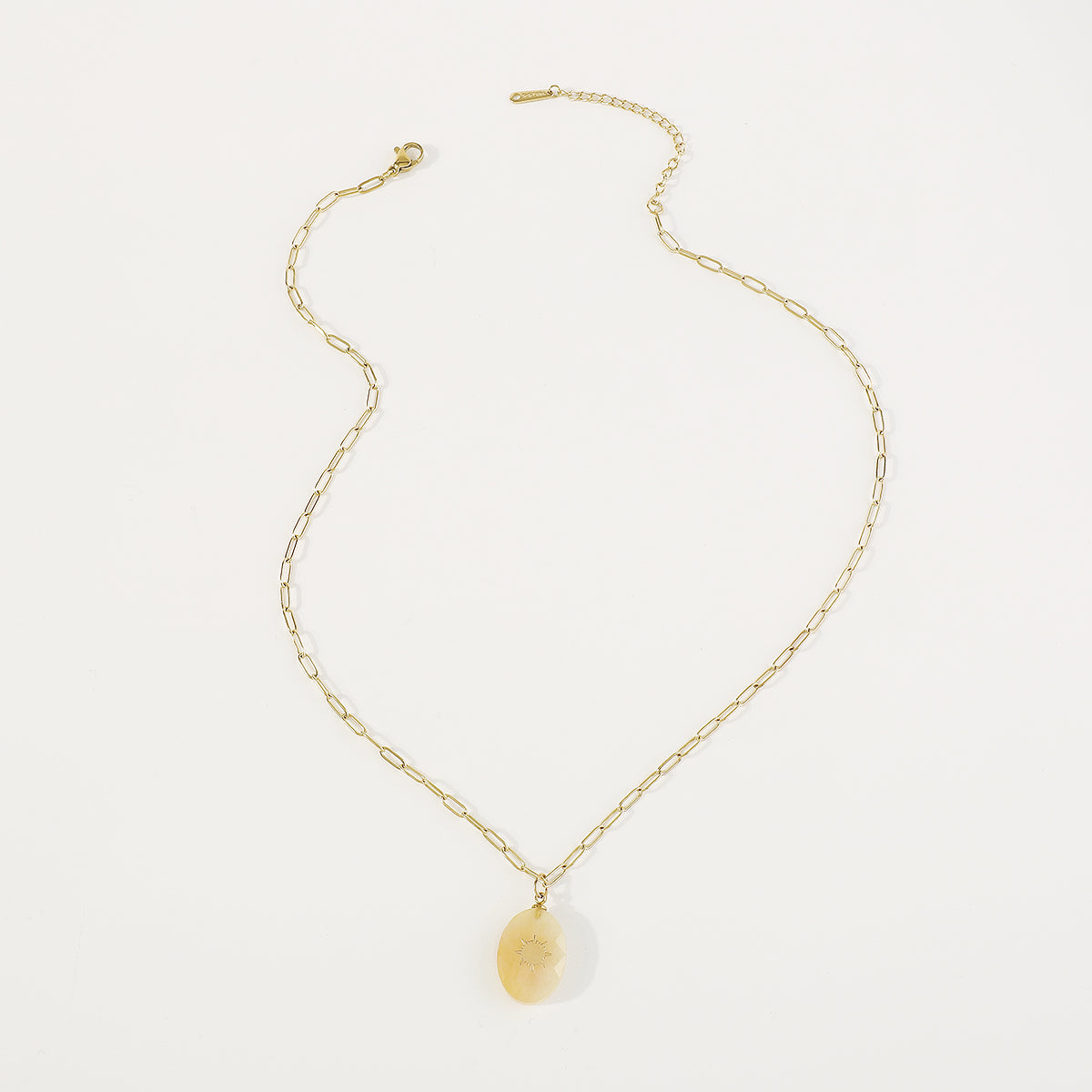 ZN0190 18K Gold Plated Stainless Steel Heart Necklace Tarnish Free