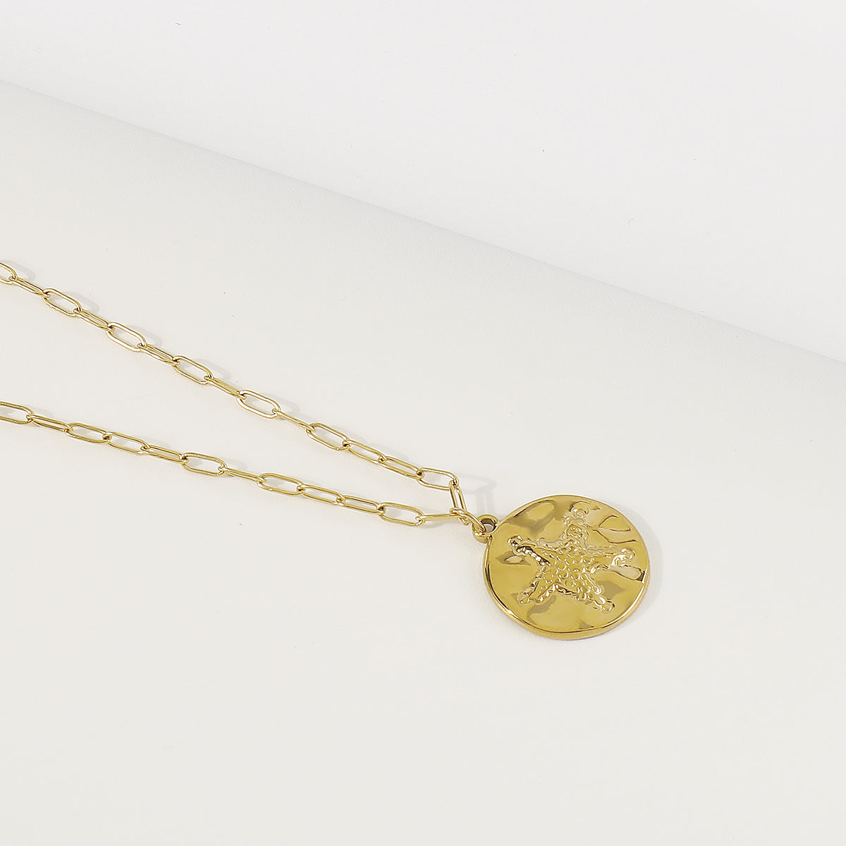 ZN0190 18K Gold Plated Stainless Steel Heart Necklace Tarnish Free